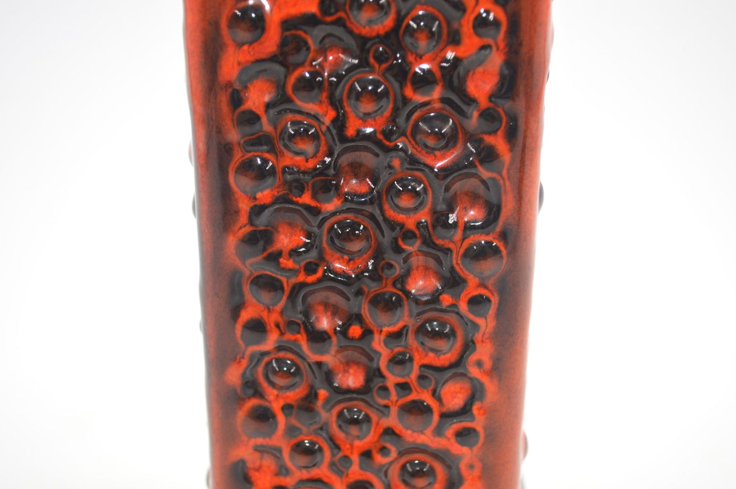 Vintage Carstens Tönnieshof Keramik Vase A-33 WGP Fat-Lava Glasur Kunstkeramik Mid-Century Vase – 1960s Space Age Design