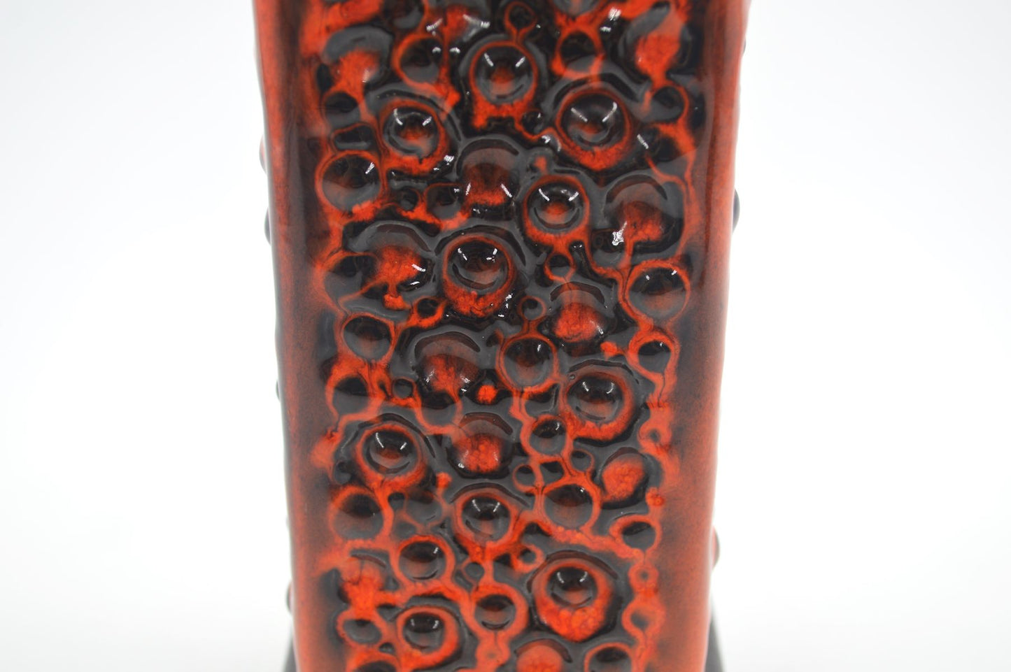 Vintage Carstens Tönnieshof Keramik Vase A-33 WGP Fat-Lava Glasur Kunstkeramik Mid-Century Vase – 1960s Space Age Design