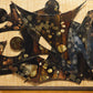 Große Mid-Century brutalistische Henrik Horst Danmark Wand Skulptur 1960s dänische Brutalistische Kunst Danish Modern Design