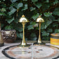 Mid-Century Modern Design Hejl Danmark tulpenförmige Messing Petroleumlampen 1960s Danish Modern Design Handmade in Danmark
