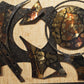 Large Henrik Horst Brutalist Metal Sculpture Mural 1960s Brutalism Danish Design