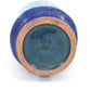 Seltene 1960s Rimini Blue Bitossi Keramik Vase 5/18 Design Aldo Londi Mid-Century Modern Design mit blauer und weißer Fat-Lava Glasur