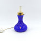 Sehr seltene blaue Odreco Danmark Opalglas Design Lampe 147 Dänemark 1970s Danish Modern Design handgearbeitete Glaskunst Vintage Lampe