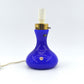 Sehr seltene blaue Odreco Danmark Opalglas Design Lampe 147 Dänemark 1970s Danish Modern Design handgearbeitete Glaskunst Vintage Lampe