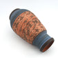Große Mid-Century westdeutsche Wekara Sgraffito Keramik Vase 120/25 mit Ritzdekor 1950s WGP blaue handgefertigte Kunstkeramik MCM Design