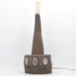 Große Mid-Century Studiokeramik Tischlampe 1970s G.P. Keramik Denmark Brutalistische Kunstkeramik Danish Modern Design