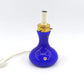 Sehr seltene blaue Odreco Danmark Opalglas Design Lampe 147 Dänemark 1970s Danish Modern Design handgearbeitete Glaskunst Vintage Lampe