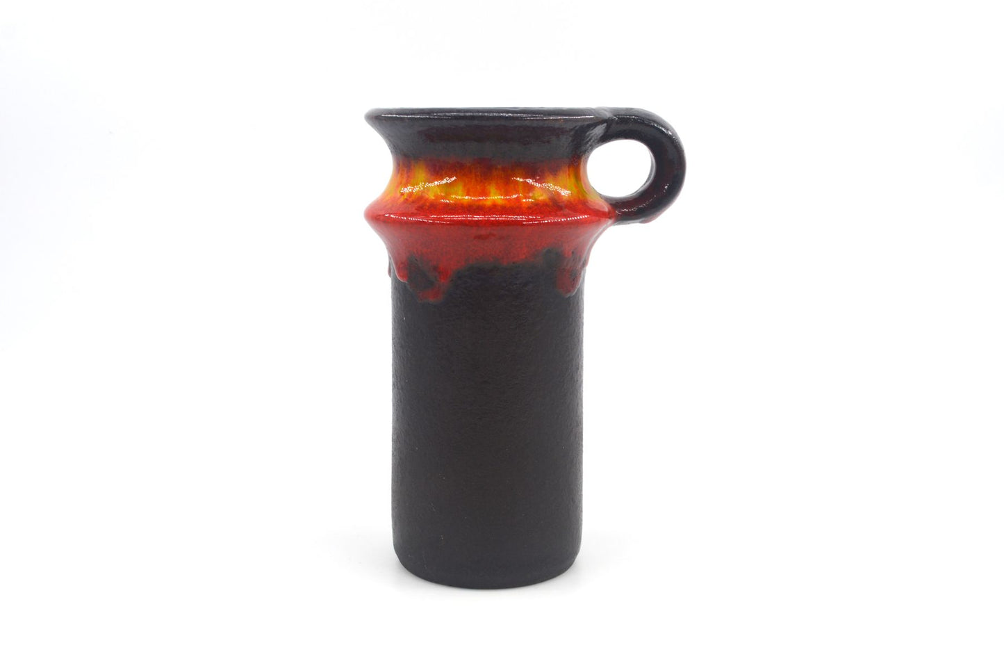 WGP Jasba Keramik Vase 1221 19 Vintage Fat-Lava Glasur Vase 1960s Westgerman Mid-Century Design Vase