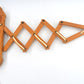Dänische Vintage Design Scherenlampe – 1960s Mid-Century Design Wandlampe aus Holz - Skandinavischer MCM Designklassiker