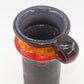 WGP Jasba Keramik Vase 1221 19 Vintage Fat-Lava Glasur Vase 1960s Westgerman Mid-Century Design Vase