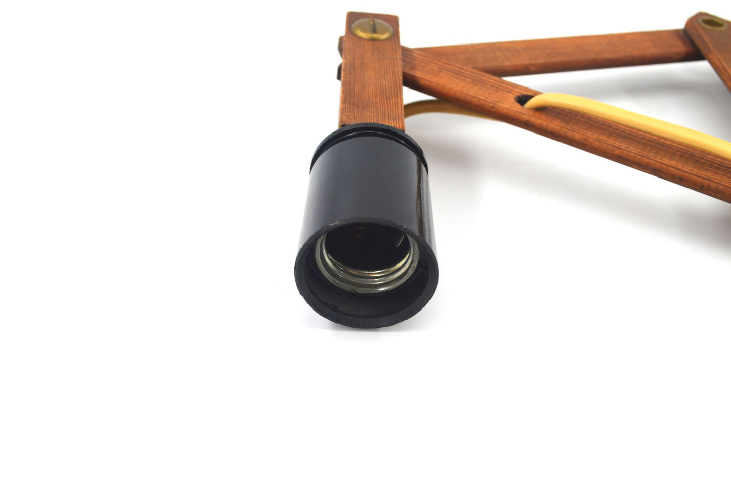 Dänische Mid-Century Scherenarm Wandlampe aus Holz – 1960s Vintage Design Wandlampe Skandinavischer MCM Designklassiker