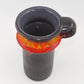 WGP Jasba Keramik Vase 1221 19 Vintage Fat-Lava Glasur Vase 1960s Westgerman Mid-Century Design Vase