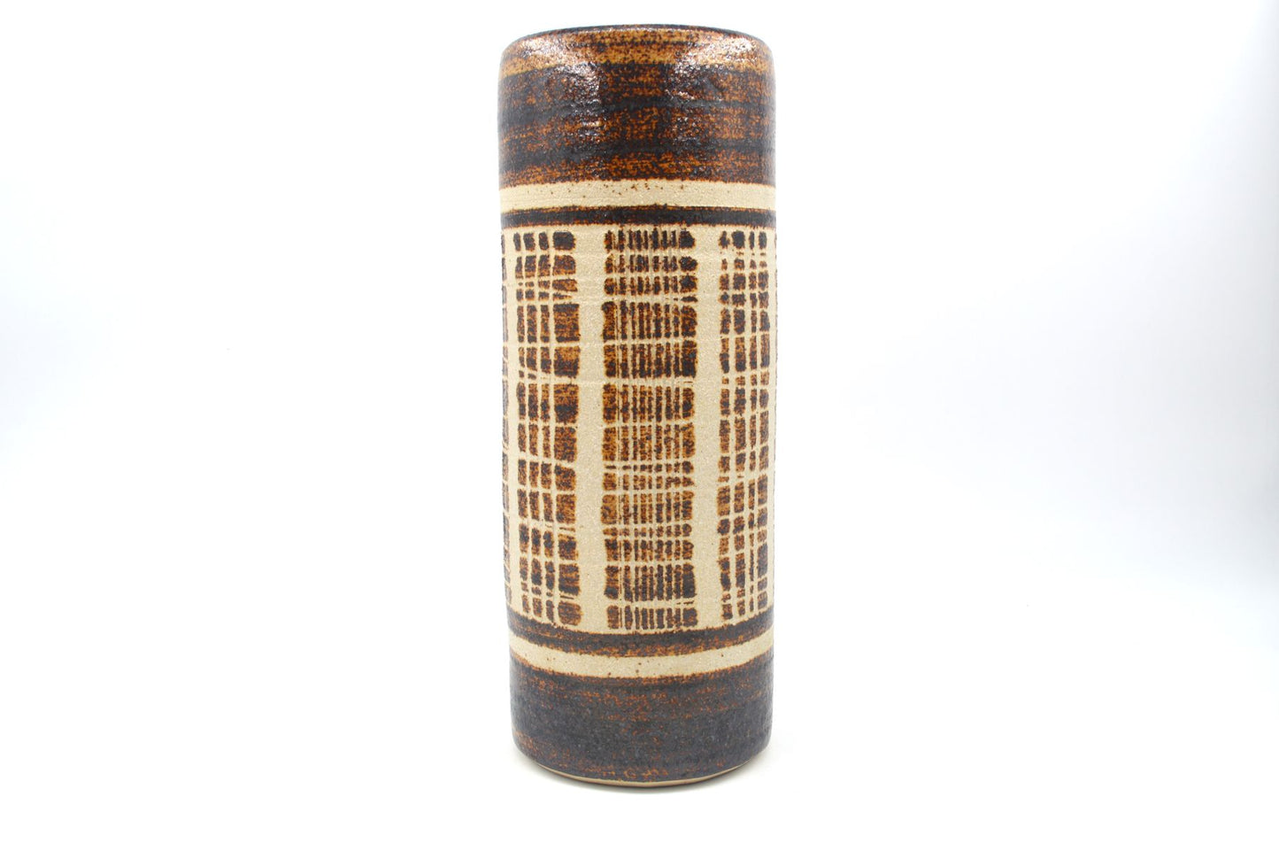 Große XL Vintage VEB Keramik Coswig Vase 1970s DDR Vintage handgefertigte modernistische Studiokeramik Vase - Ostdeutsches MCM Design