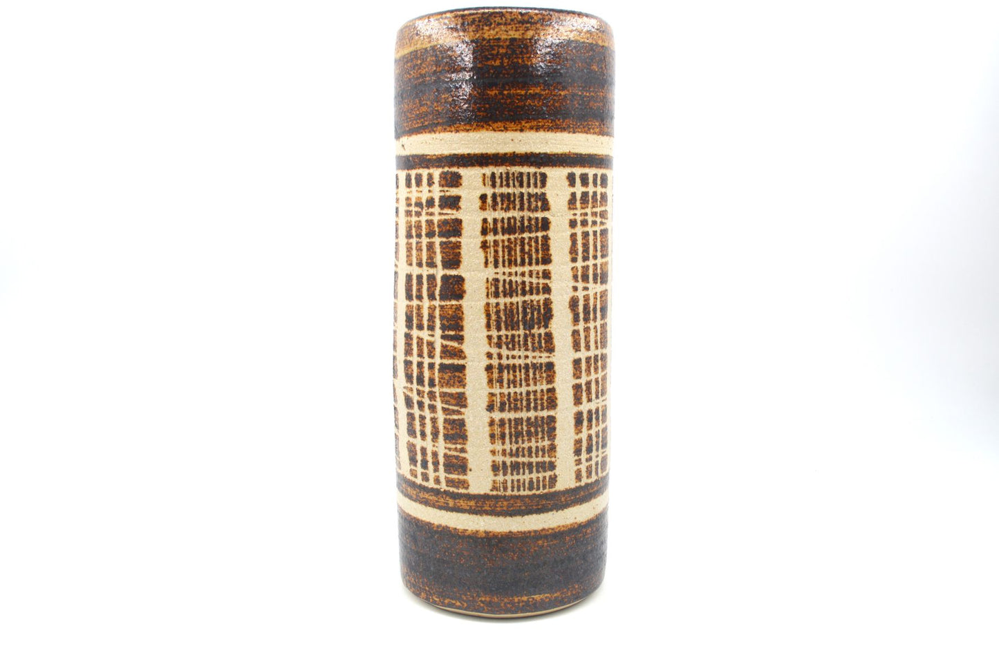 Große XL Vintage VEB Keramik Coswig Vase 1970s DDR Vintage handgefertigte modernistische Studiokeramik Vase - Ostdeutsches MCM Design