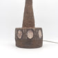 Große Mid-Century Studiokeramik Tischlampe 1970s G.P. Keramik Denmark Brutalistische Kunstkeramik Danish Modern Design