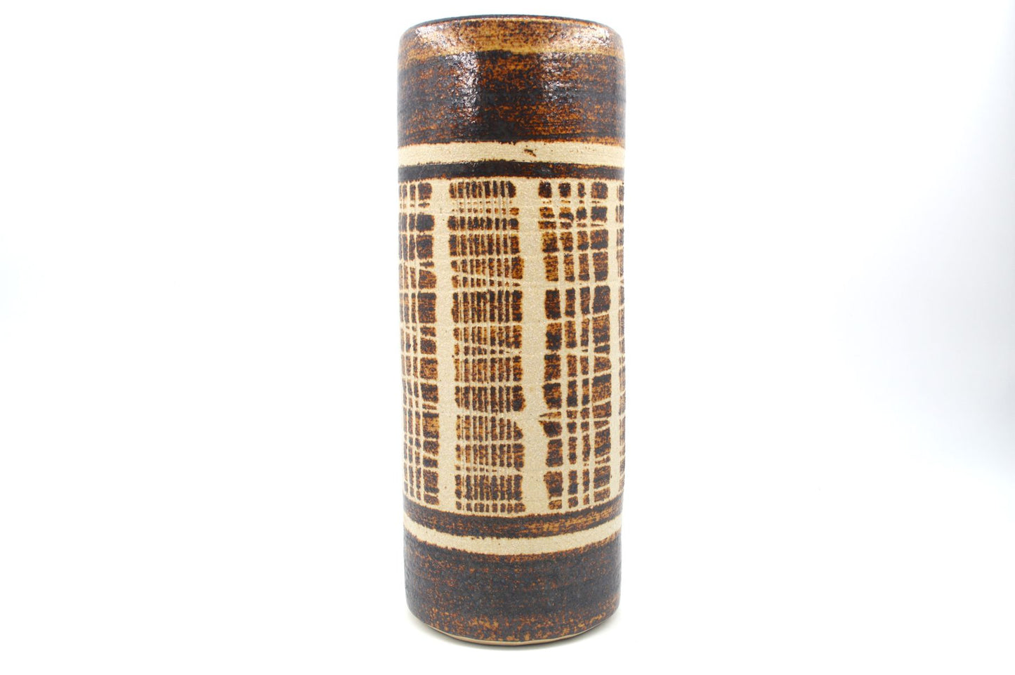 Große XL Vintage VEB Keramik Coswig Vase 1970s DDR Vintage handgefertigte modernistische Studiokeramik Vase - Ostdeutsches MCM Design