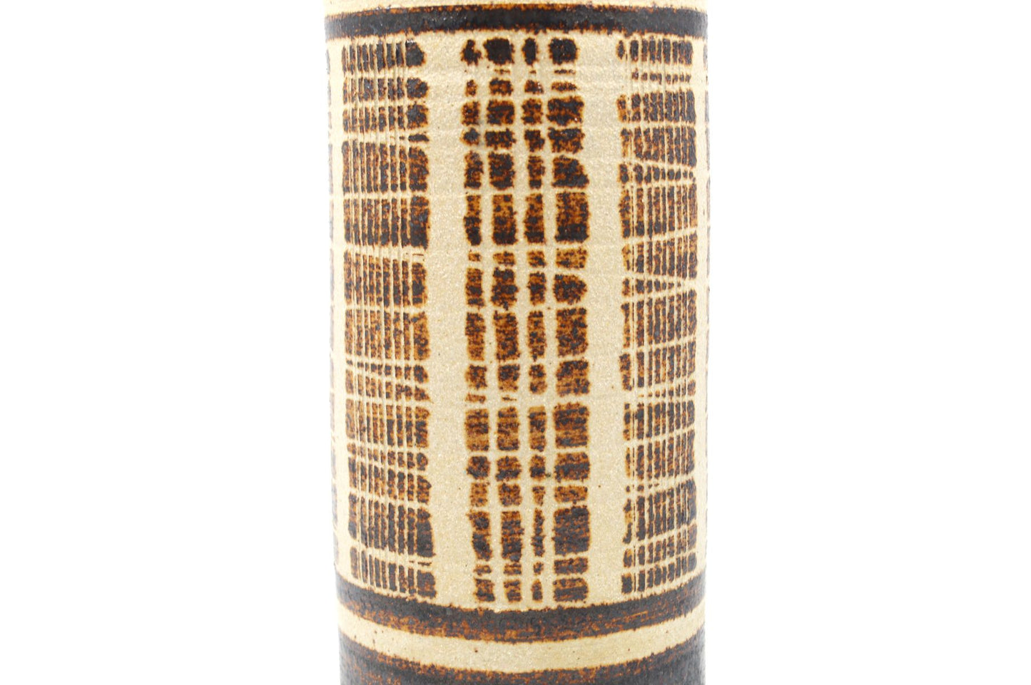 Große XL Vintage VEB Keramik Coswig Vase 1970s DDR Vintage handgefertigte modernistische Studiokeramik Vase - Ostdeutsches MCM Design