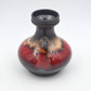 Mid-Century Roth Keramik Ebernhahn WGP Fat-Lava Vase 1970s Rote Fat-Lava Design