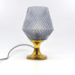 Mid-Century Jablonecke Sklarne Medzilaborce 1970s Design Kristallglas Tischlampe