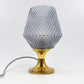 Mid-Century Jablonecke Sklarne Medzilaborce 1970s Design Kristallglas Tischlampe