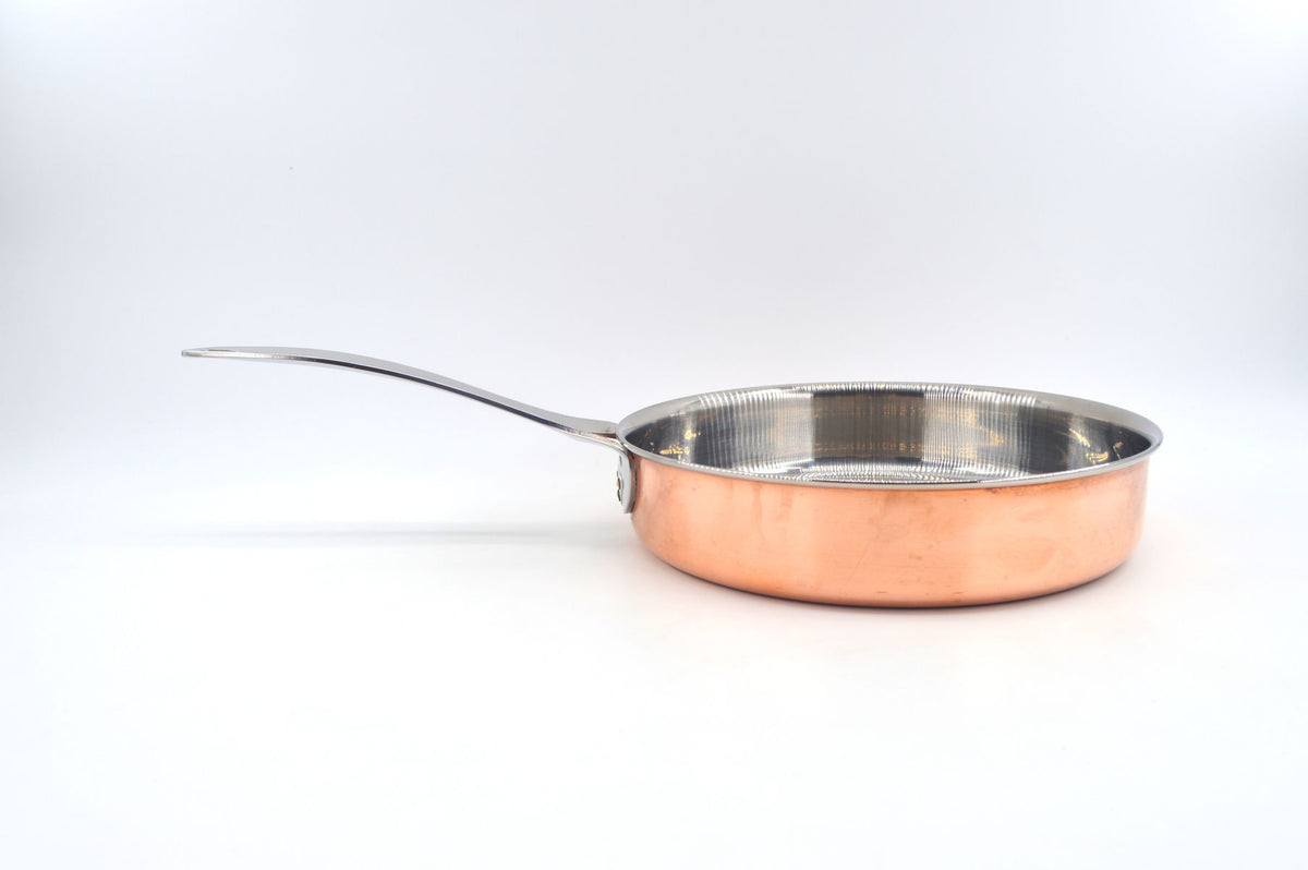 Seltene große Hackman Polaris Norway Kupferpfanne – norwegische Mid-Century Design Kupferpfanne, Vintage Hackman Polaris Designklassiker