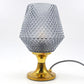Mid-Century Jablonecke Sklarne Medzilaborce 1970s Design Kristallglas Tischlampe