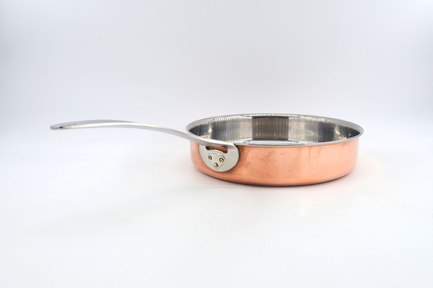 Seltene große Hackman Polaris Norway Kupferpfanne – norwegische Mid-Century Design Kupferpfanne, Vintage Hackman Polaris Designklassiker