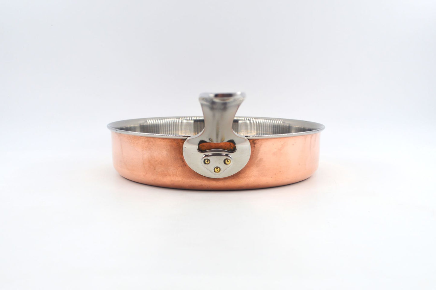 Seltene große Hackman Polaris Norway Kupferpfanne – norwegische Mid-Century Design Kupferpfanne, Vintage Hackman Polaris Designklassiker