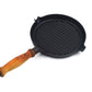 Vintage Ronneby Bruk Sweden Ronab Le Gourmet Gense Sweden Design 1980s schwedische handgearbeitete Gusseisen Grill Pfanne