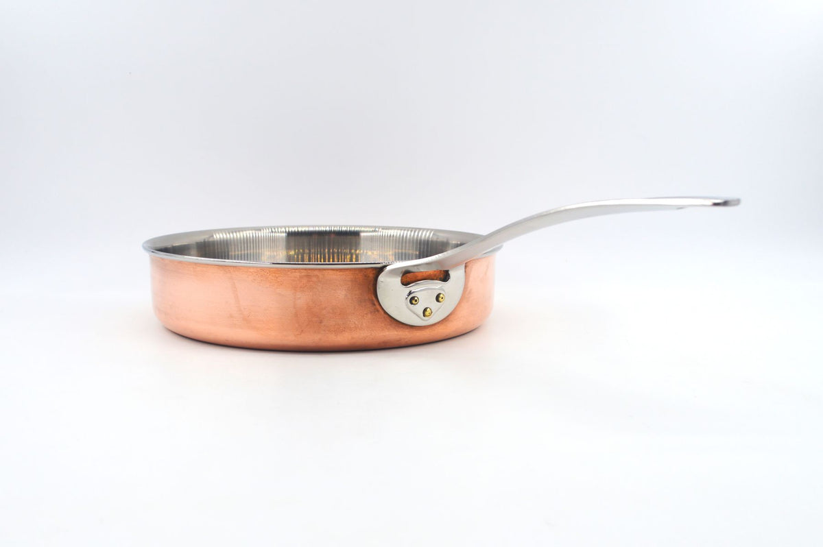 Seltene große Hackman Polaris Norway Kupferpfanne – norwegische Mid-Century Design Kupferpfanne, Vintage Hackman Polaris Designklassiker
