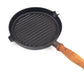 Vintage Ronneby Bruk Sweden Ronab Le Gourmet Gense Sweden Design 1980s schwedische handgearbeitete Gusseisen Grill Pfanne