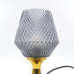 Mid-Century Jablonecke Sklarne Medzilaborce 1970s Design Kristallglas Tischlampe