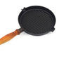 Vintage Ronneby Bruk Sweden Ronab Le Gourmet Gense Sweden Design 1980s schwedische handgearbeitete Gusseisen Grill Pfanne