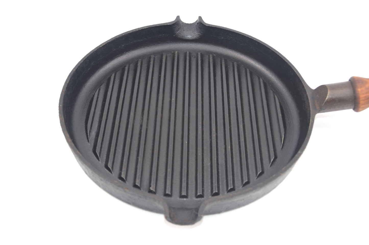 Vintage Ronneby Bruk Sweden Ronab Le Gourmet Gense Sweden Design 1980s schwedische handgearbeitete Gusseisen Grill Pfanne
