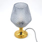 Mid-Century Jablonecke Sklarne Medzilaborce 1970s Design Kristallglas Tischlampe