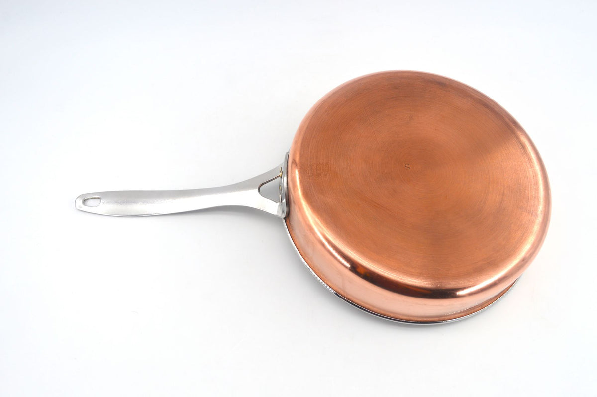 Seltene große Hackman Polaris Norway Kupferpfanne – norwegische Mid-Century Design Kupferpfanne, Vintage Hackman Polaris Designklassiker