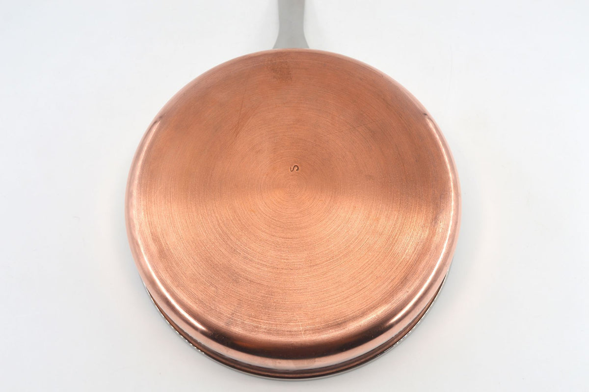 Seltene große Hackman Polaris Norway Kupferpfanne – norwegische Mid-Century Design Kupferpfanne, Vintage Hackman Polaris Designklassiker