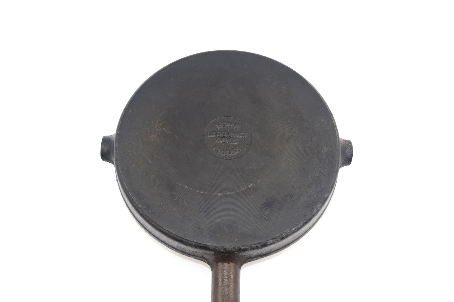 Vintage Ronneby Bruk Sweden Ronab Le Gourmet Gense Sweden Design 1980s schwedische handgearbeitete Gusseisen Grill Pfanne