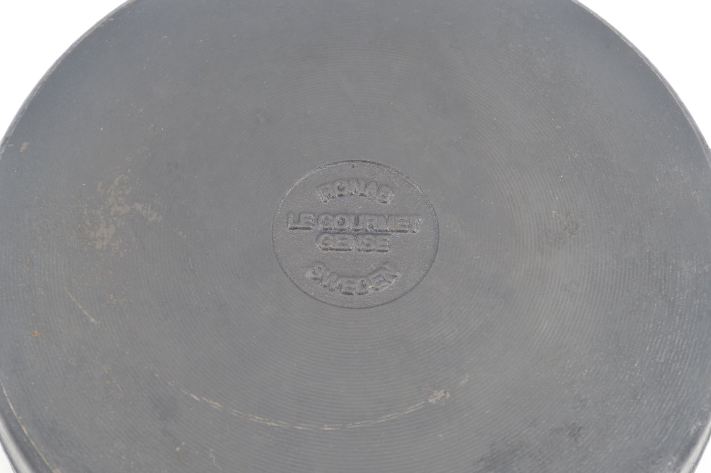 Vintage Ronneby Bruk Sweden Ronab Le Gourmet Gense Sweden Design 1980s schwedische handgearbeitete Gusseisen Grill Pfanne