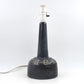 Große brutalistische Sejer Unic Danmark Studiokeramik Lampe - 1960s Mid-Century Fridtjof Sejersen ornamentale dänische Keramiklampe Unikat