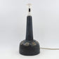 Große brutalistische Sejer Unic Danmark Studiokeramik Lampe - 1960s Mid-Century Fridtjof Sejersen ornamentale dänische Keramiklampe Unikat