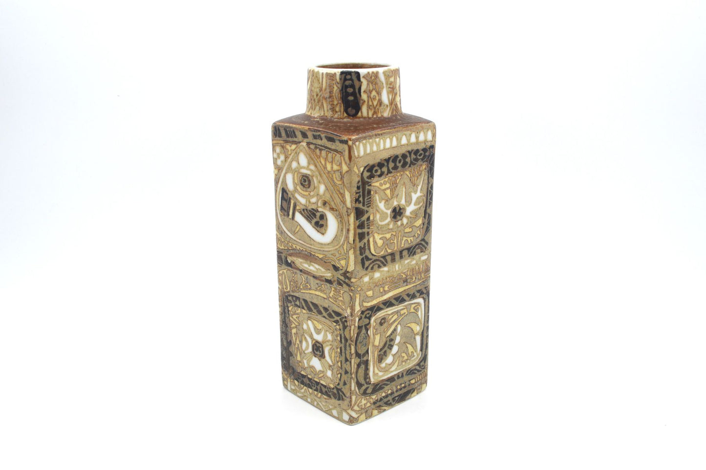 Vintage Nils Thorsson Design Fajance Vase 719/3259 Royal Copenhagen Dänemark, Danish Design 1970er Jahre MCM dänischer Designklassiker