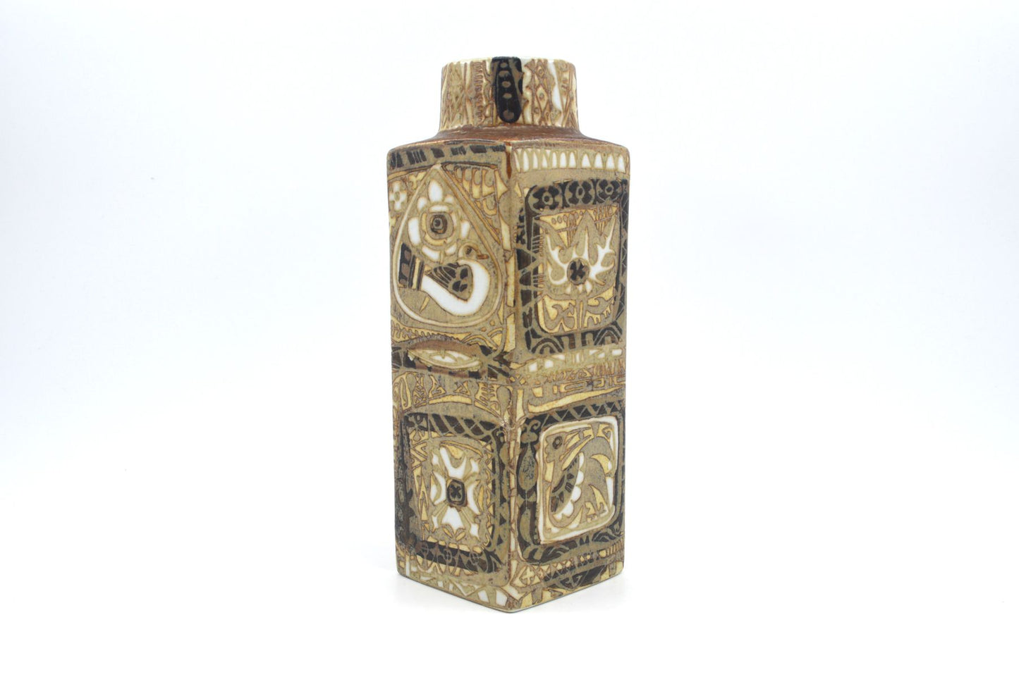Vintage Nils Thorsson Design Fajance Vase 719/3259 Royal Copenhagen Dänemark, Danish Design 1970er Jahre MCM dänischer Designklassiker
