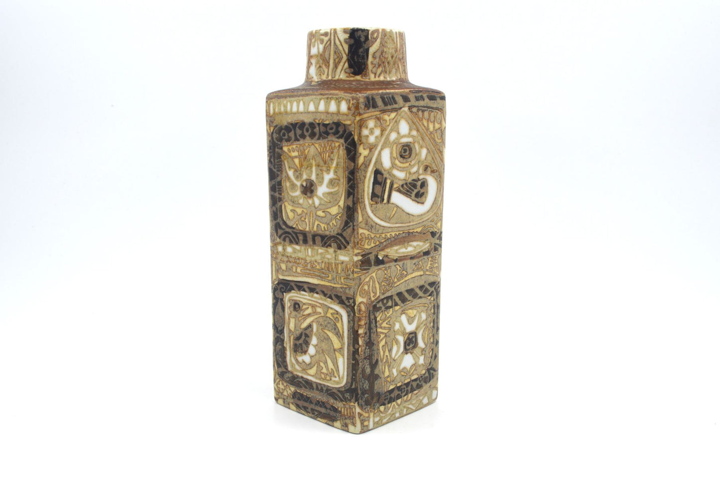 Vintage Nils Thorsson Design Fajance Vase 719/3259 Royal Copenhagen Dänemark, Danish Design 1970er Jahre MCM dänischer Designklassiker