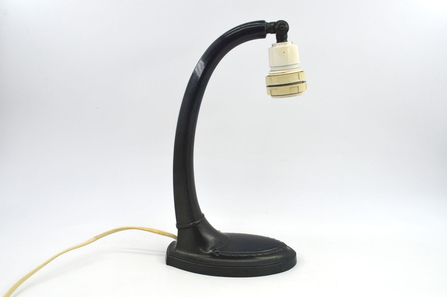 Antike Jugendstil Zinn Tischlampe mit Lampenschirm – 1920 dänisches Skønvirke Design Schreibtischleuchte – Art-Deco Bauhaus Design
