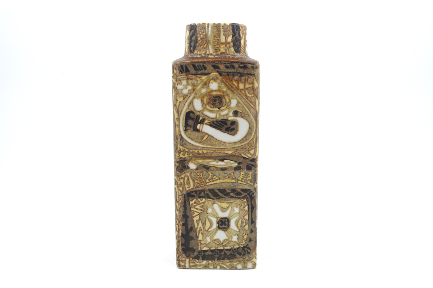 Vintage Nils Thorsson Design Fajance Vase 719/3259 Royal Copenhagen Dänemark, Danish Design 1970er Jahre MCM dänischer Designklassiker