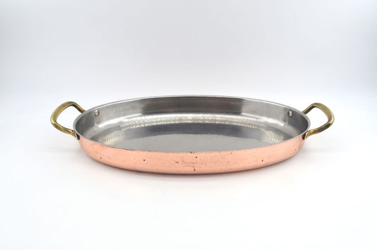Seltene große Nilsjohan Sweden Kupferpfanne – schwedische Mid-Century Design Kupfer Auflaufform – 1970s Vintage Designklassiker