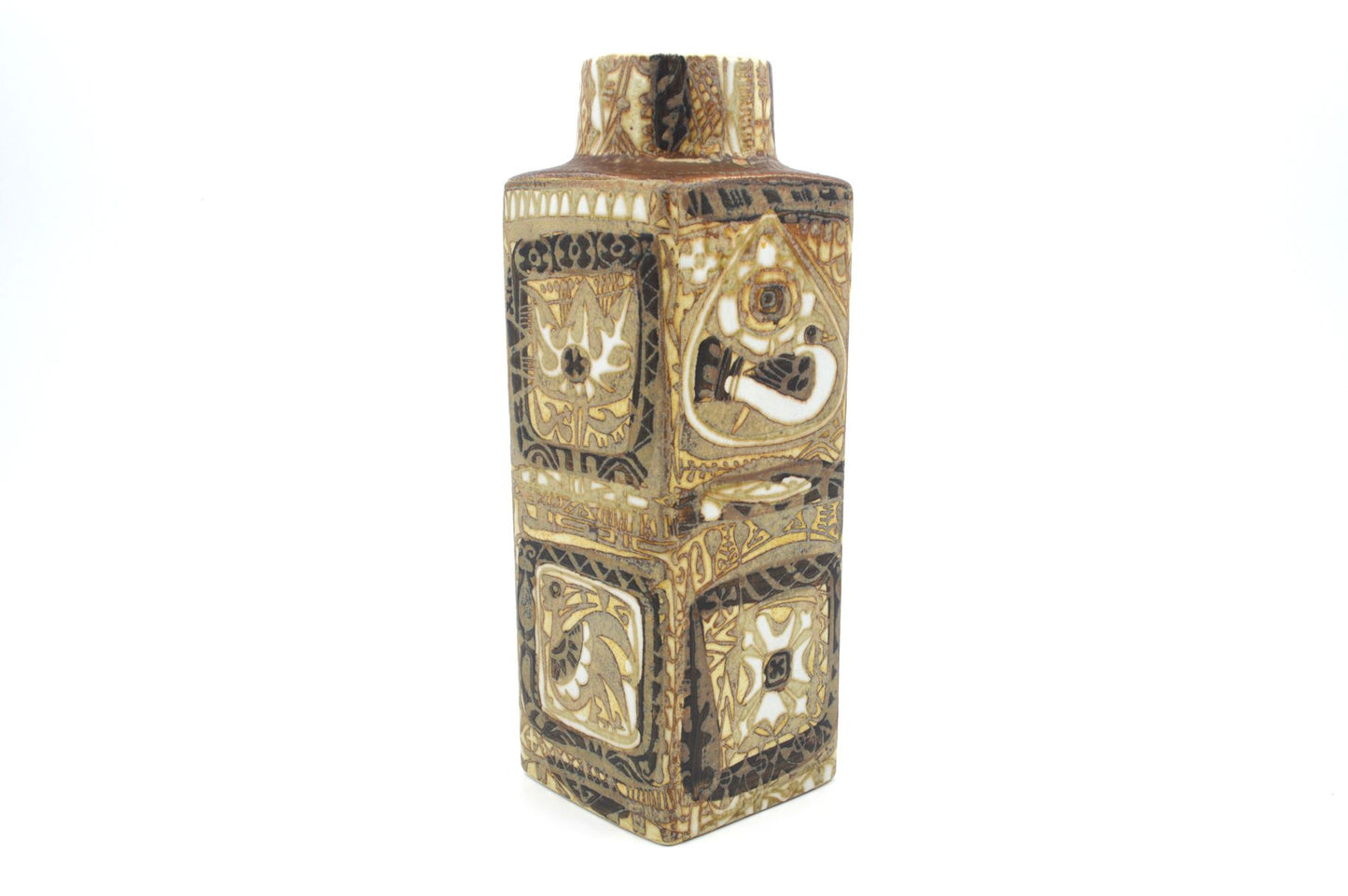 Vintage Nils Thorsson Design Fajance Vase 719/3259 Royal Copenhagen Dänemark, Danish Design 1970er Jahre MCM dänischer Designklassiker