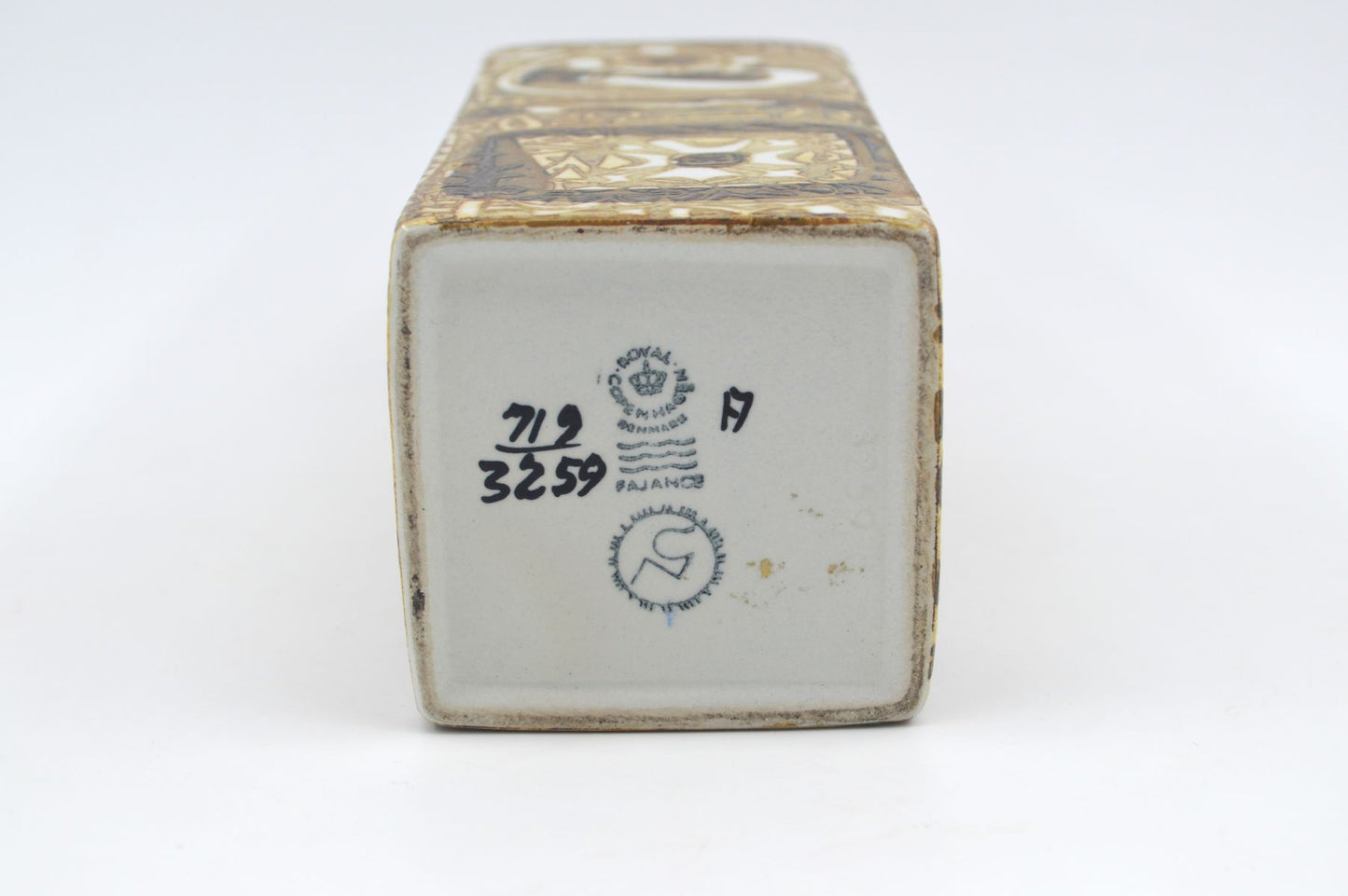 Vintage Nils Thorsson Design Fajance Vase 719/3259 Royal Copenhagen Dänemark, Danish Design 1970er Jahre MCM dänischer Designklassiker