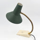 Mid-Century Hexenhut Schreibtischlampe mit Schwanenhals und Schrumpflack 1960s Bauhaus Vintage Design